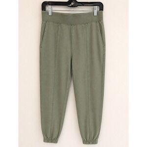 Faherty Sage Green Jogger Pants Elastic Waist Tapered Casual Size Medium